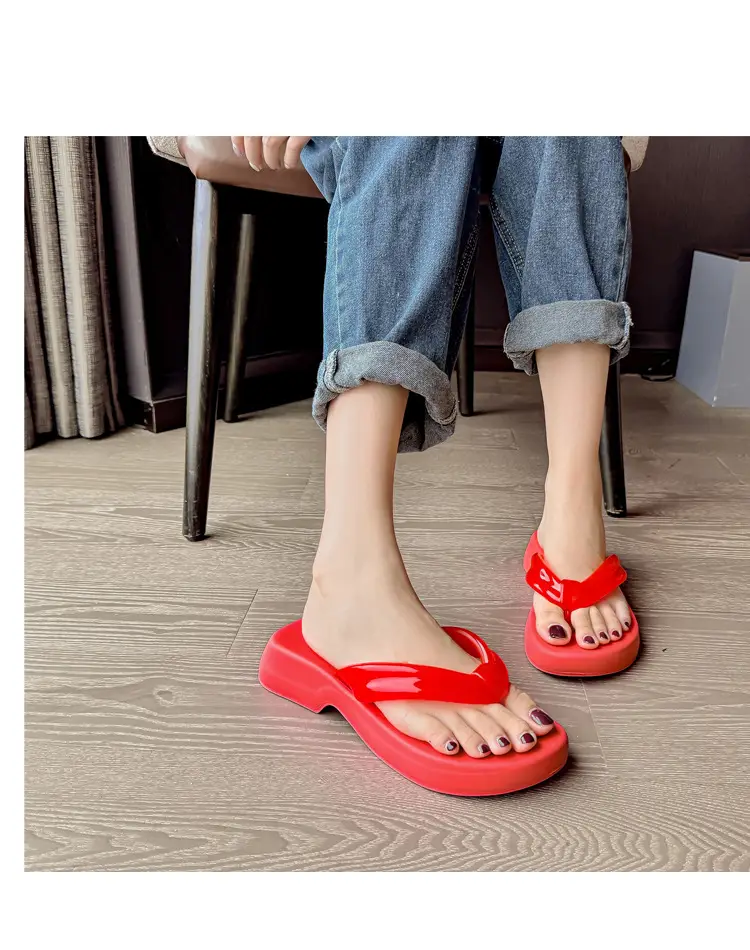 Flat-Soled Outdoor Thick-Soled Slippers, Soft-Soled Black Eva Cross-Border Outdoor Ready-Stock Flip-Flops, Lightweight and Comfortable — feature 29