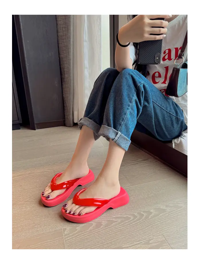 Flat-Soled Outdoor Thick-Soled Slippers, Soft-Soled Black Eva Cross-Border Outdoor Ready-Stock Flip-Flops, Lightweight and Comfortable — feature 30