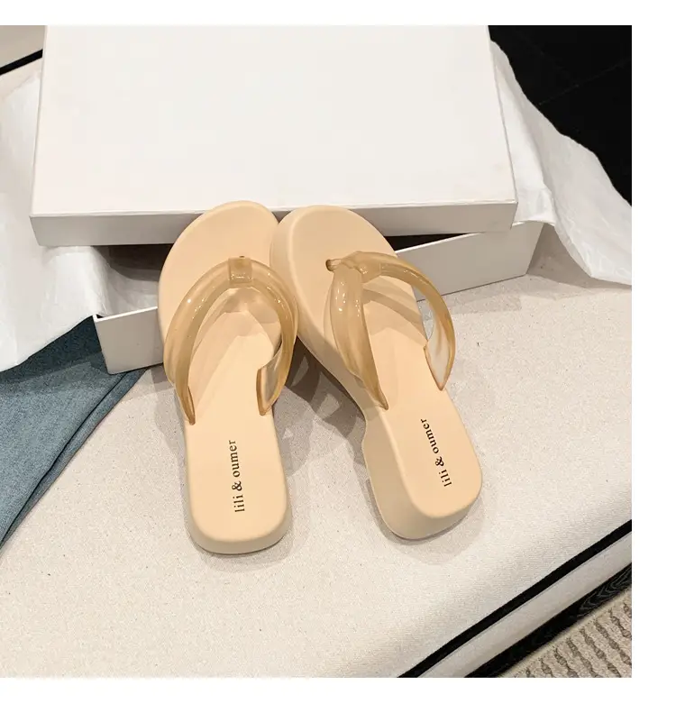 Flat-Soled Outdoor Thick-Soled Slippers, Soft-Soled Black Eva Cross-Border Outdoor Ready-Stock Flip-Flops, Lightweight and Comfortable — feature 39