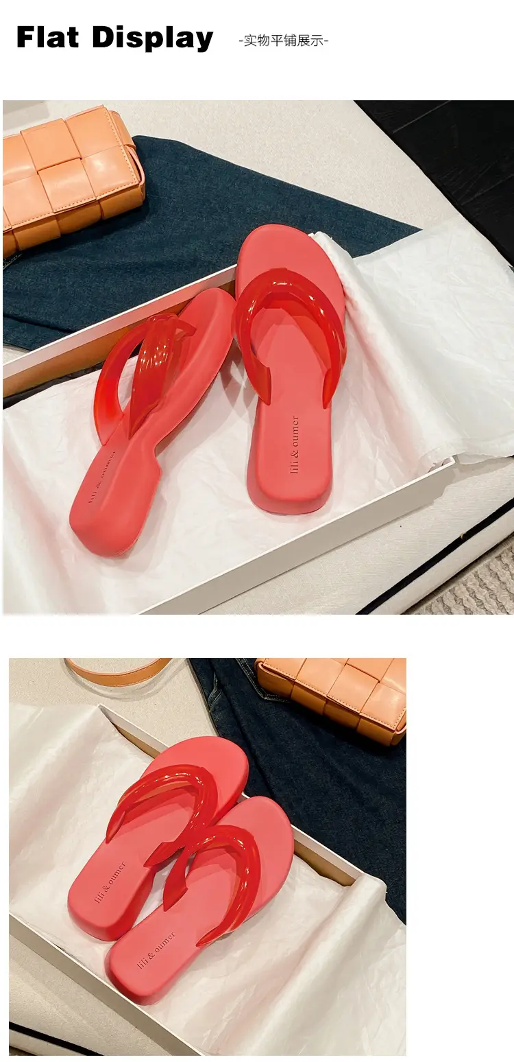 Flat-Soled Outdoor Thick-Soled Slippers, Soft-Soled Black Eva Cross-Border Outdoor Ready-Stock Flip-Flops, Lightweight and Comfortable — feature 43