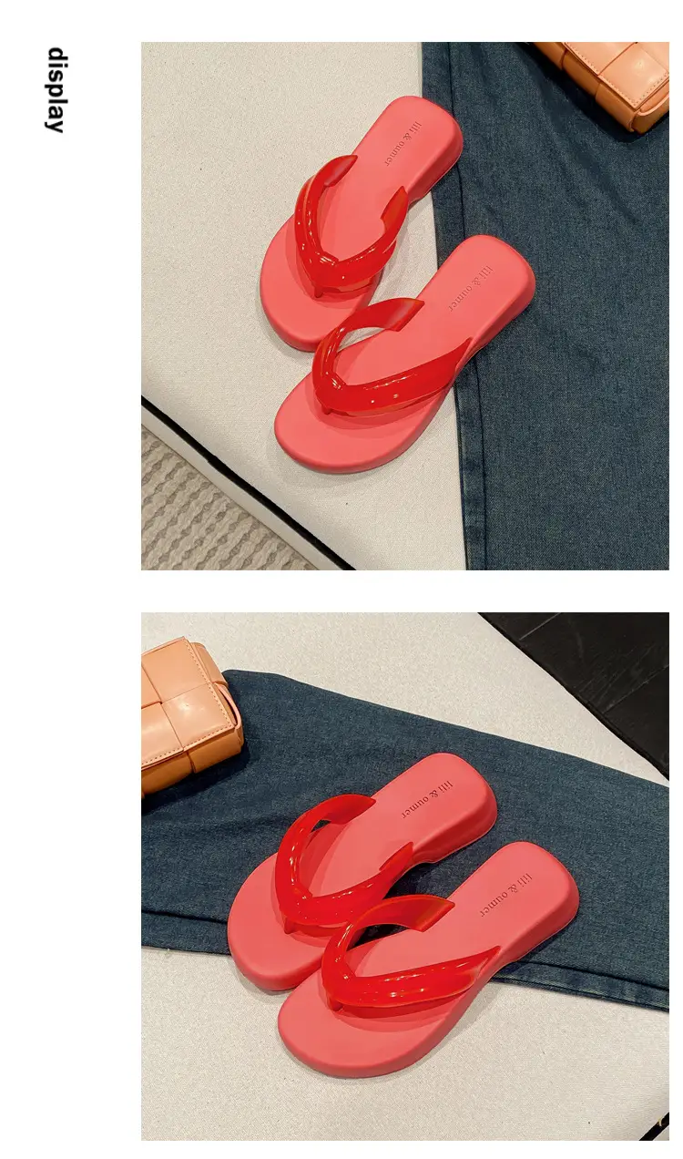 Flat-Soled Outdoor Thick-Soled Slippers, Soft-Soled Black Eva Cross-Border Outdoor Ready-Stock Flip-Flops, Lightweight and Comfortable — feature 44