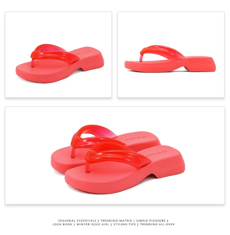 Flat-Soled Outdoor Thick-Soled Slippers, Soft-Soled Black Eva Cross-Border Outdoor Ready-Stock Flip-Flops, Lightweight and Comfortable — feature 48