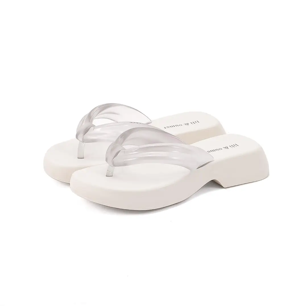 Flat-Soled Outdoor Thick-Soled Slippers, Soft-Soled Black Eva Cross-Border Outdoor Ready-Stock Flip-Flops, Lightweight and Comfortable - Image 4