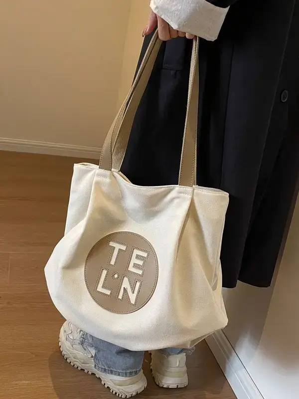 2023 Luxury Black Crossbody Tote Bag with TEWL Logo - Image 4