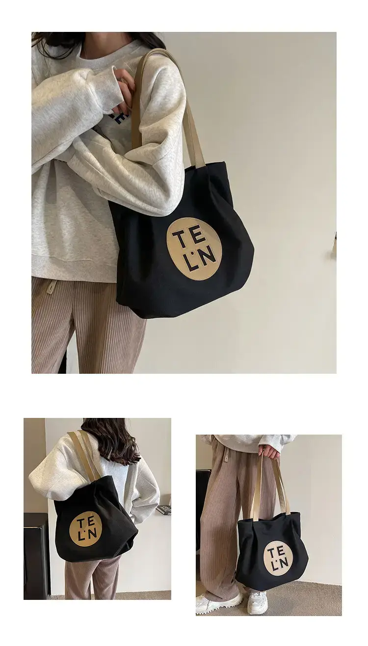 2023 Luxury Black Crossbody Tote Bag with TEWL Logo — feature 10