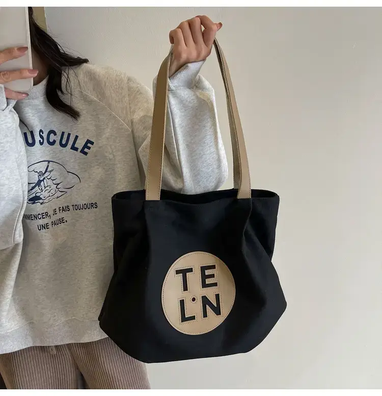 2023 Luxury Black Crossbody Tote Bag with TEWL Logo — feature 19