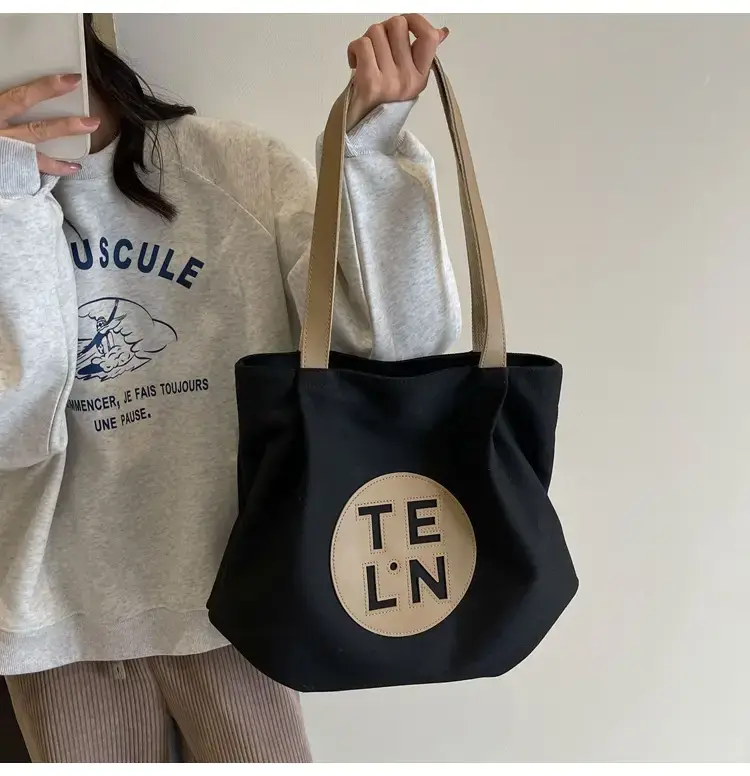 2023 Luxury Black Crossbody Tote Bag with TEWL Logo — feature 20