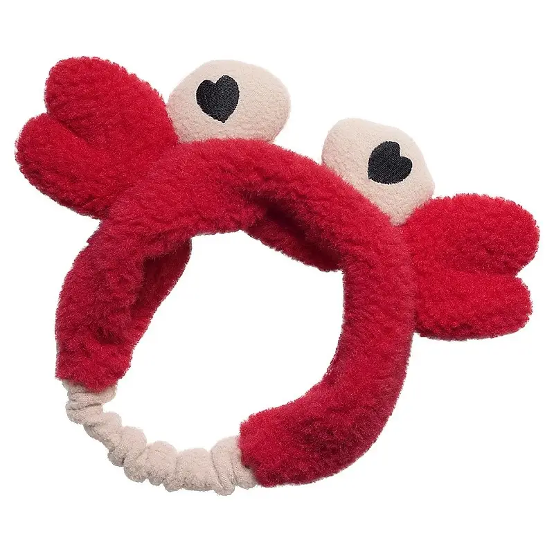 Red Crayon Hair Band for Women Face Wide Brim Hair Clip - Image 8