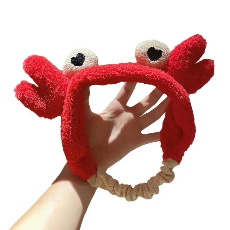 Red Crayon Hair Band for Women Face Wide Brim Hair Clip - Image 11