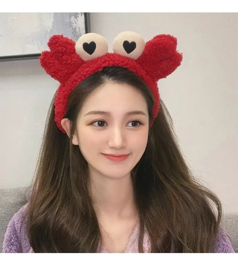 Red Crayon Hair Band for Women Face Wide Brim Hair Clip — feature 14