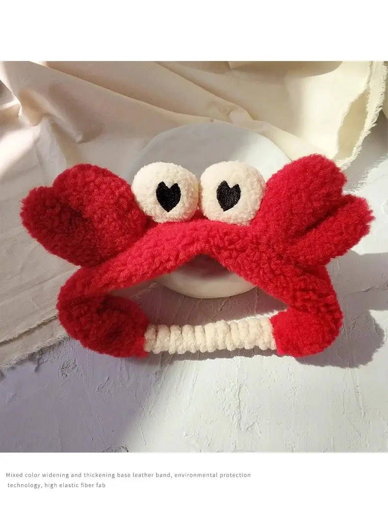 Red Crayon Hair Band for Women Face Wide Brim Hair Clip — feature 15