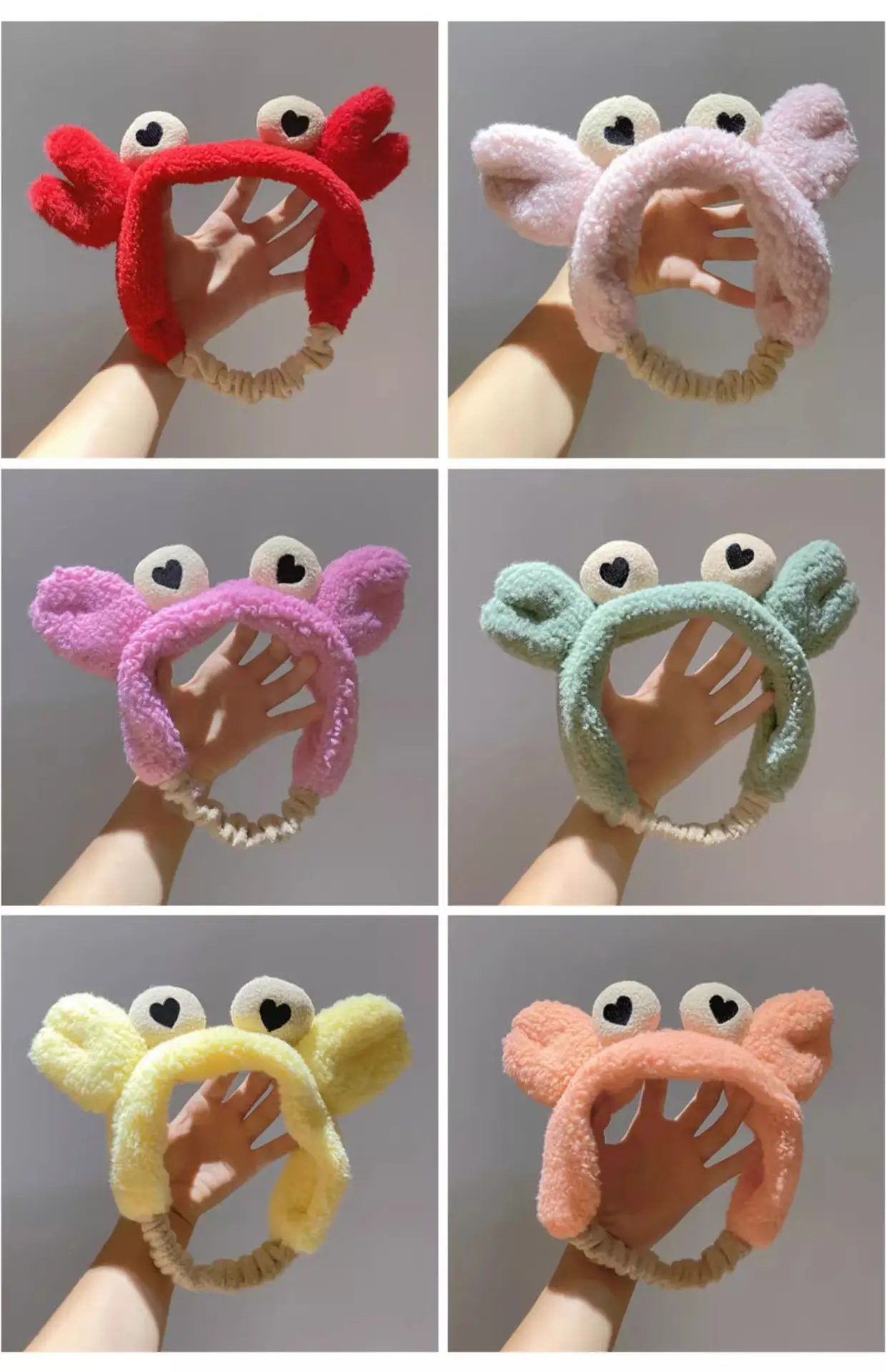 Red Crayon Hair Band for Women Face Wide Brim Hair Clip — feature 4
