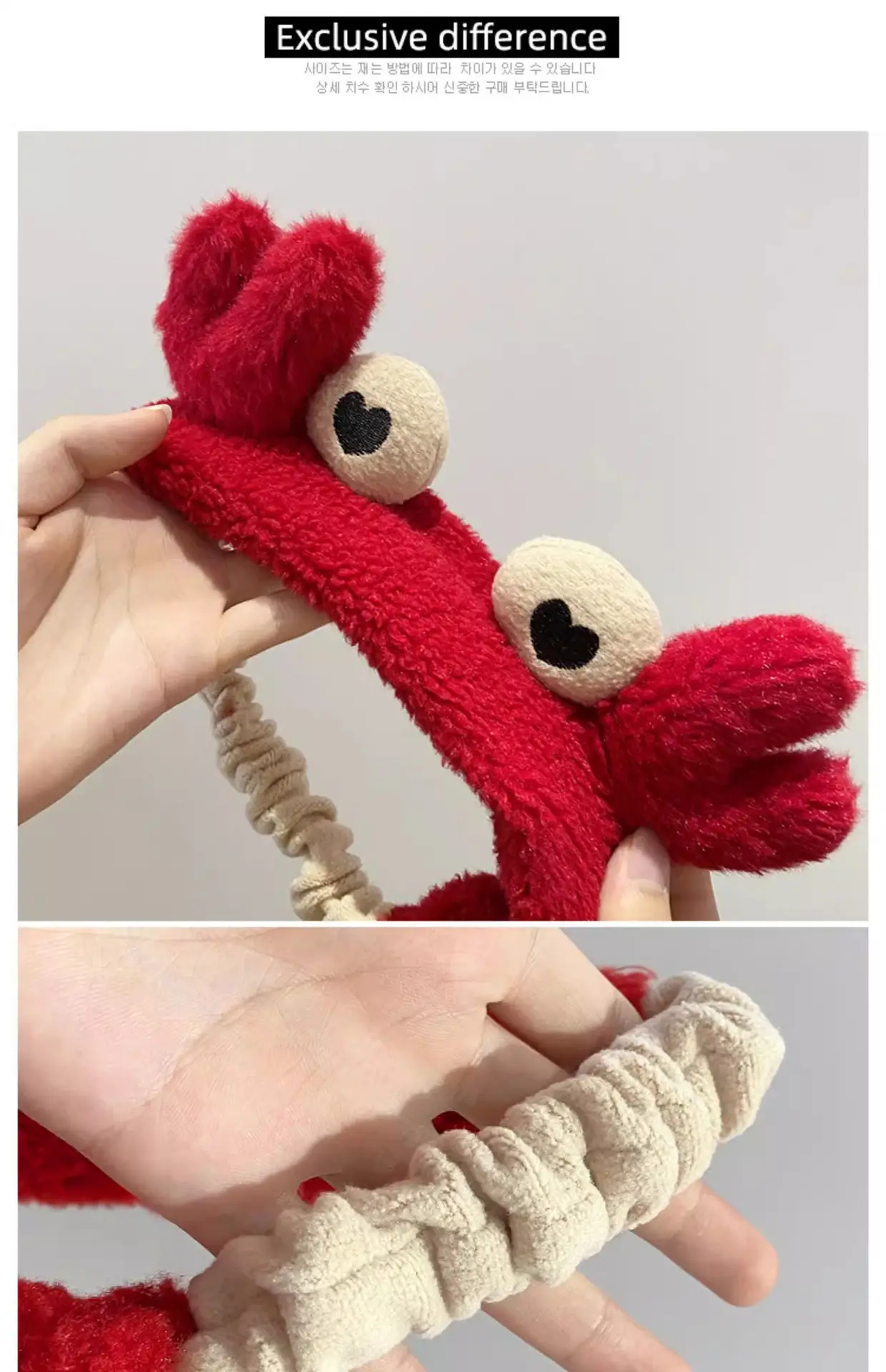 Red Crayon Hair Band for Women Face Wide Brim Hair Clip — feature 8
