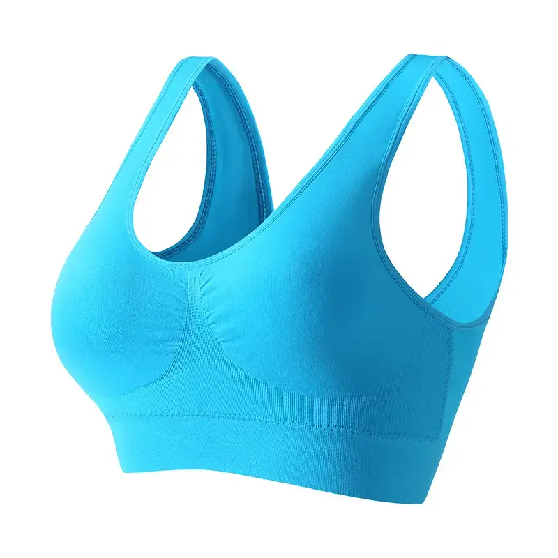 Women's sports bra plus size wireless sexy push-up beauty back yoga vest European and American fitness running yoga underwear
