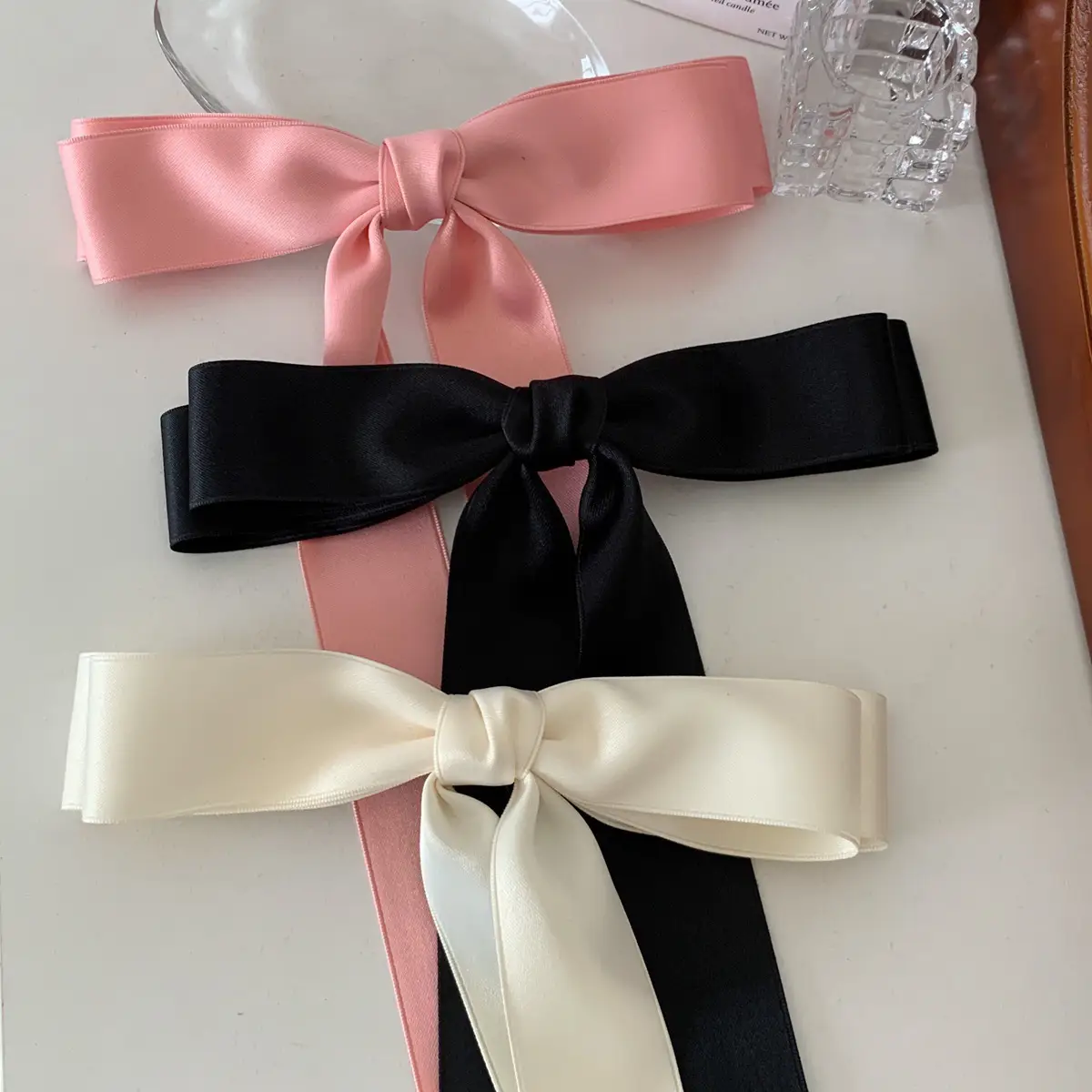 Black Super Long Bow Hairpin Top Clip for Girls - Image 7