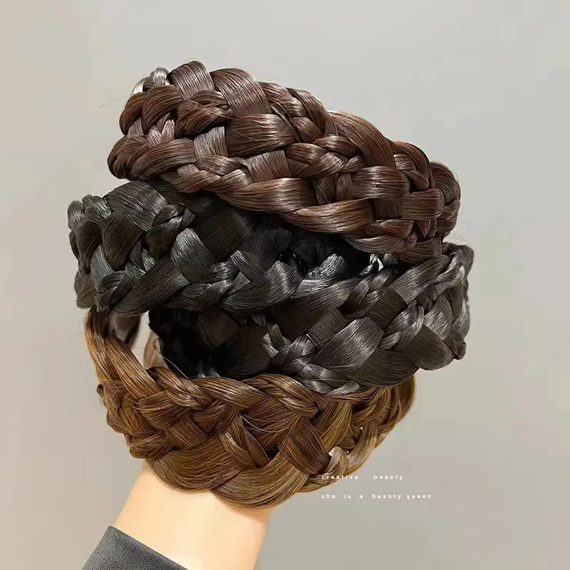 Wide Braid Fish Bone Hair Band for Women