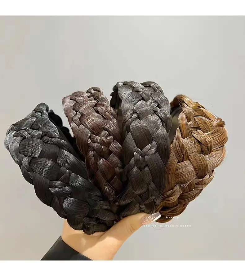 Wide Braid Fish Bone Hair Band for Women — feature 26