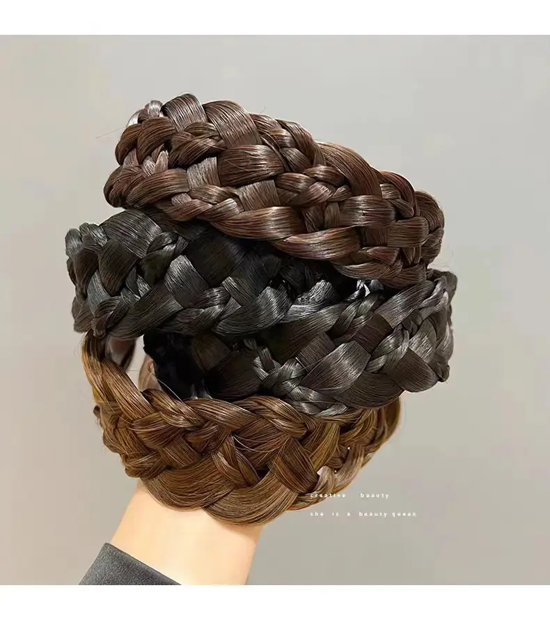 Wide Braid Fish Bone Hair Band for Women — feature 31