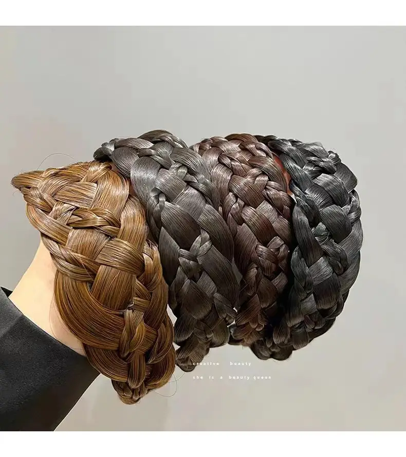 Wide Braid Fish Bone Hair Band for Women — feature 32