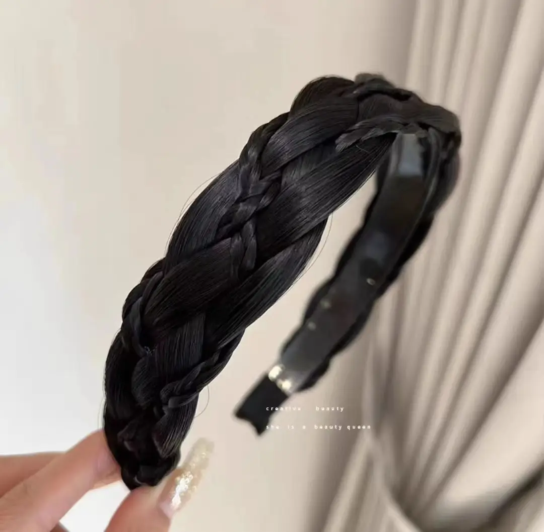 Wide Braid Fish Bone Hair Band for Women — feature 34
