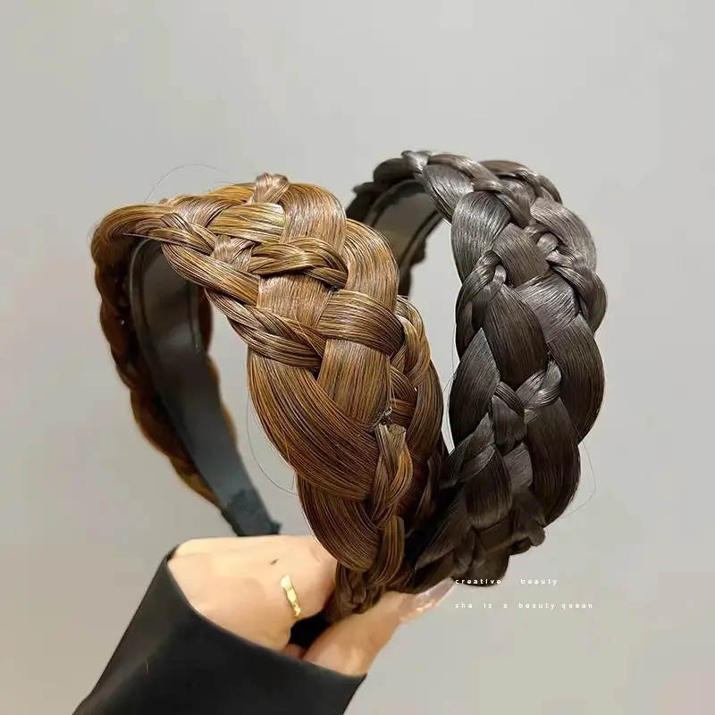 Wide Braid Fish Bone Hair Band for Women — feature 37