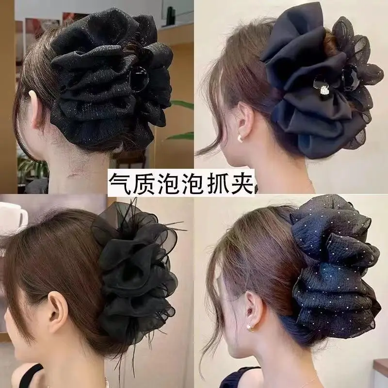 Black Bow Clip Hairpin for Women High-Grade All-Match - Image 39