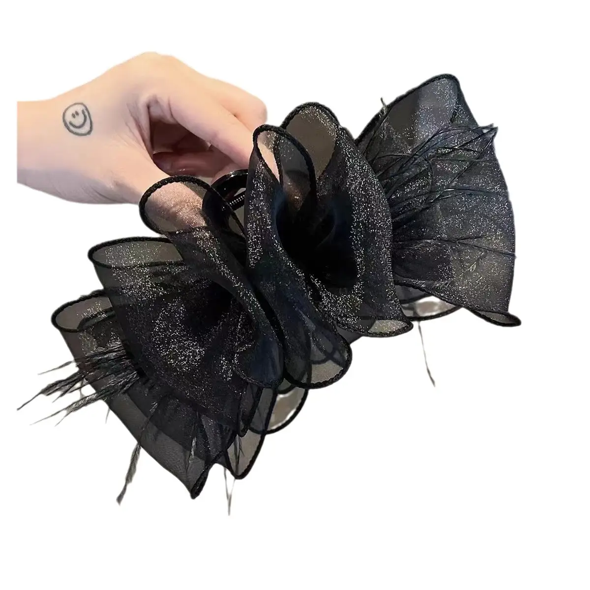 Black Bow Clip Hairpin for Women High-Grade All-Match - Image 40