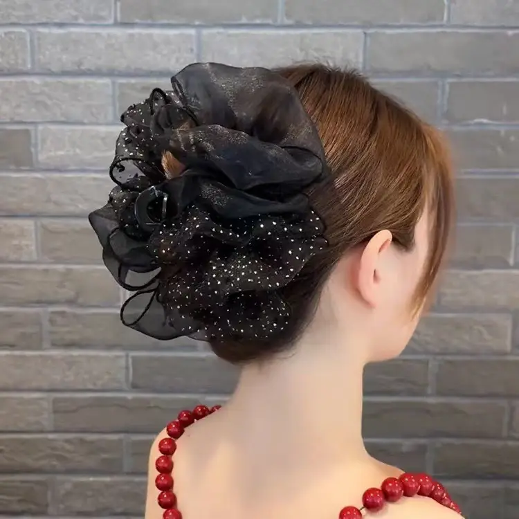 Black Bow Clip Hairpin for Women High-Grade All-Match — feature 12