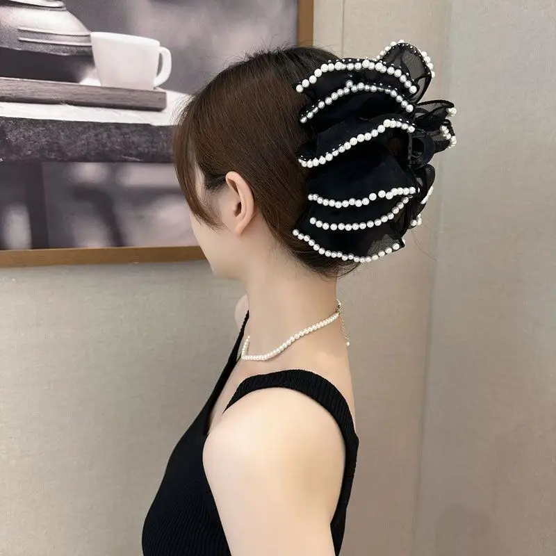 Black Bow Clip Hairpin for Women High-Grade All-Match — feature 21