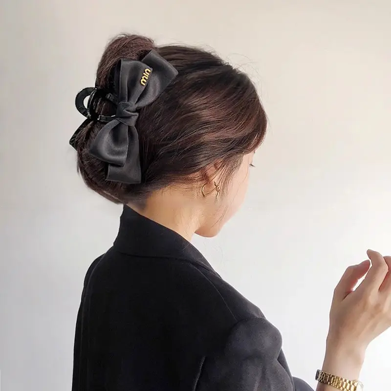 Black Bow Clip Hairpin for Women High-Grade All-Match - Image 11