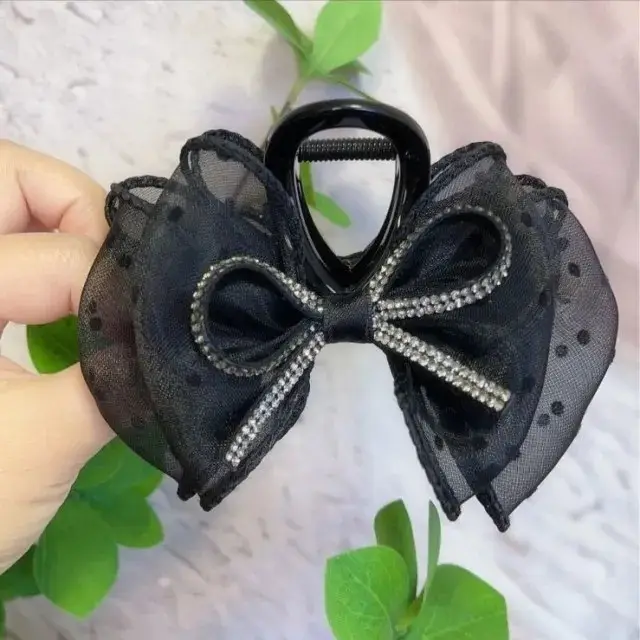 Black Bow Clip Hairpin for Women High-Grade All-Match - Image 21