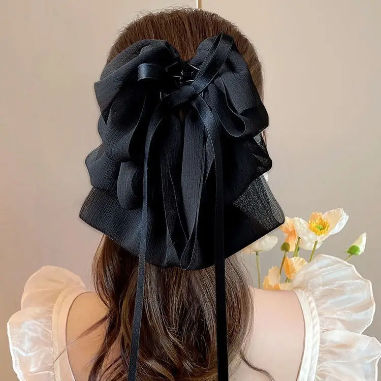 Black Bow Clip Hairpin for Women High-Grade All-Match - Image 7