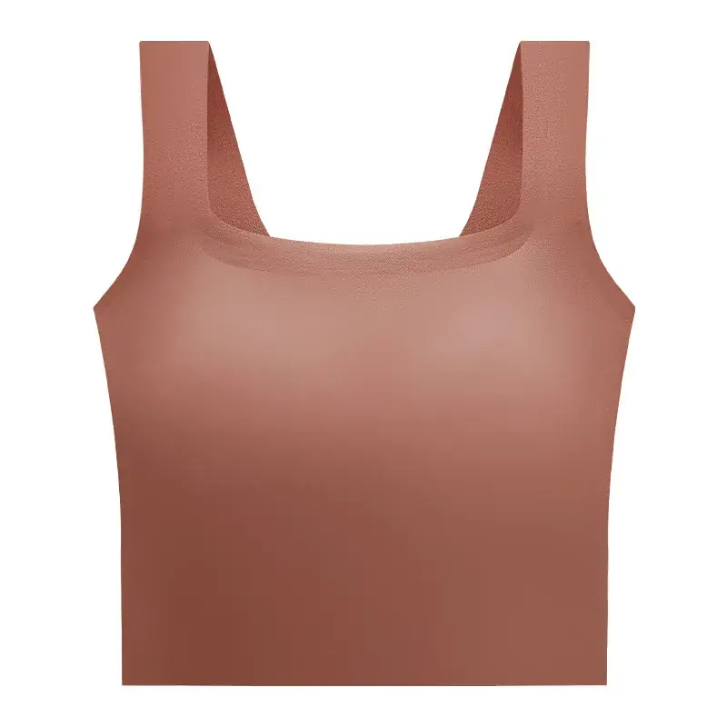 Women's Pink Shockproof Sports Vest for Running Yoga - Image 5
