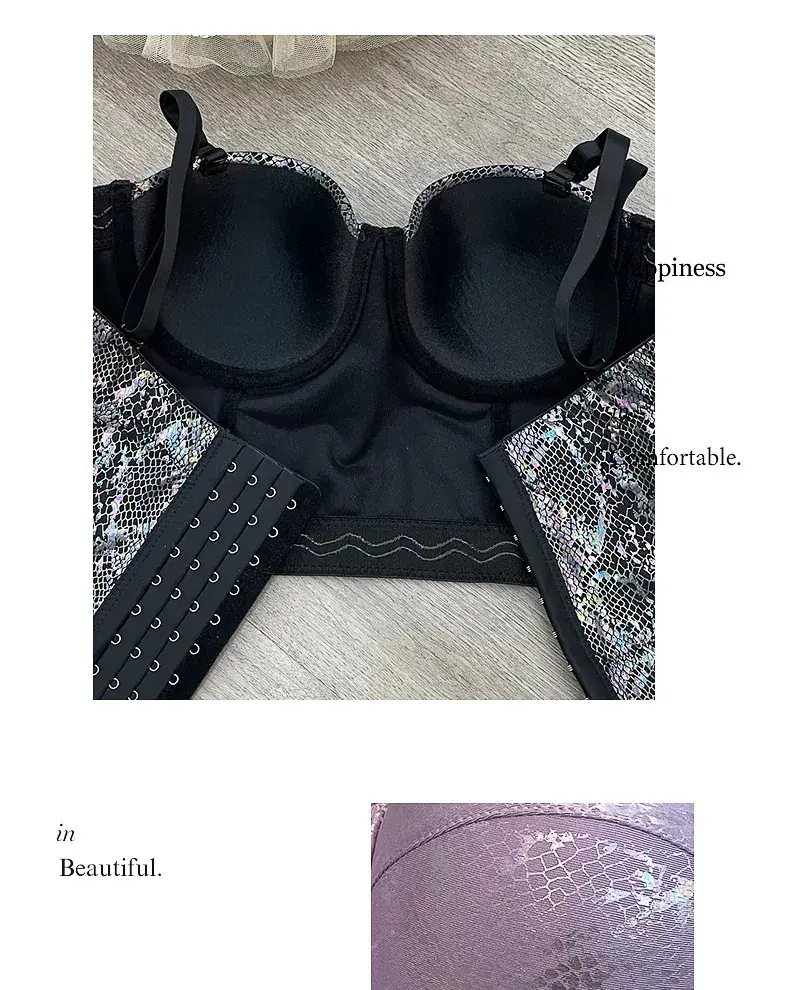 Lacquered Spice Snakeskin Bra-Free Vest Underwear — feature 13