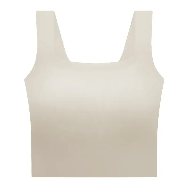 Glutinous Back Yoga Vest with Chest Pad for Women - Image 2
