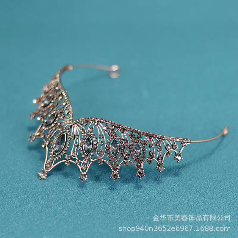 European Bridal Crown with Crystal Embellishment — feature 6