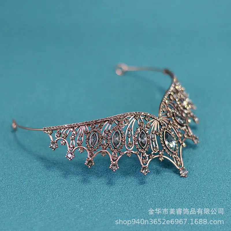 European Bridal Crown with Crystal Embellishment — feature 7