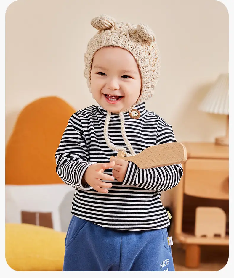 Dudu Baby Long Sleeve T-Shirt Cream Winter Boys — feature 14