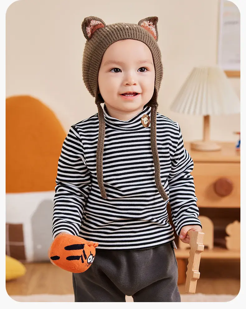 Dudu Baby Long Sleeve T-Shirt Cream Winter Boys — feature 16