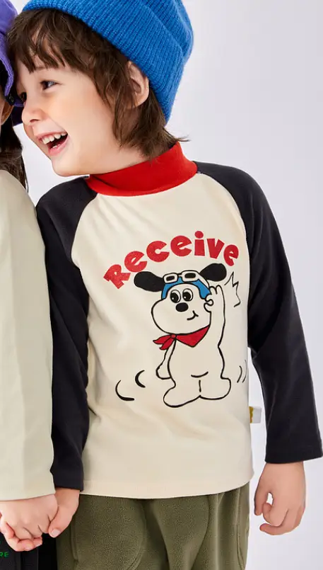 Dudu Baby Long Sleeve T-Shirt Cream Winter Boys