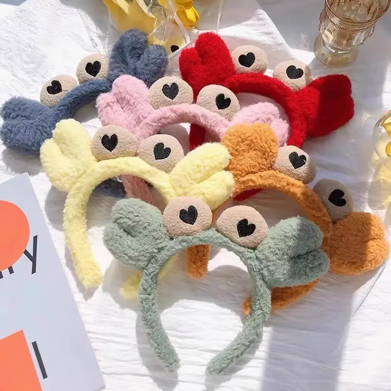 Red Crab Headband for Women 2023 Cute Plush Hairpin — feature 2