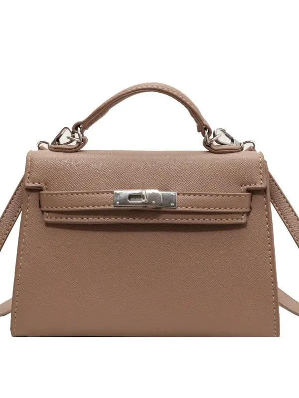 Women's Beige Square Shoulder Bag 2023 New Trend - Image 5