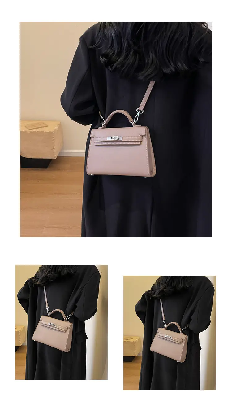Women's Beige Square Shoulder Bag 2023 New Trend — feature 12
