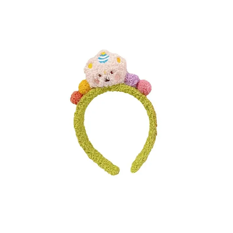 Plush Bear Headband for Girls Autumn Winter