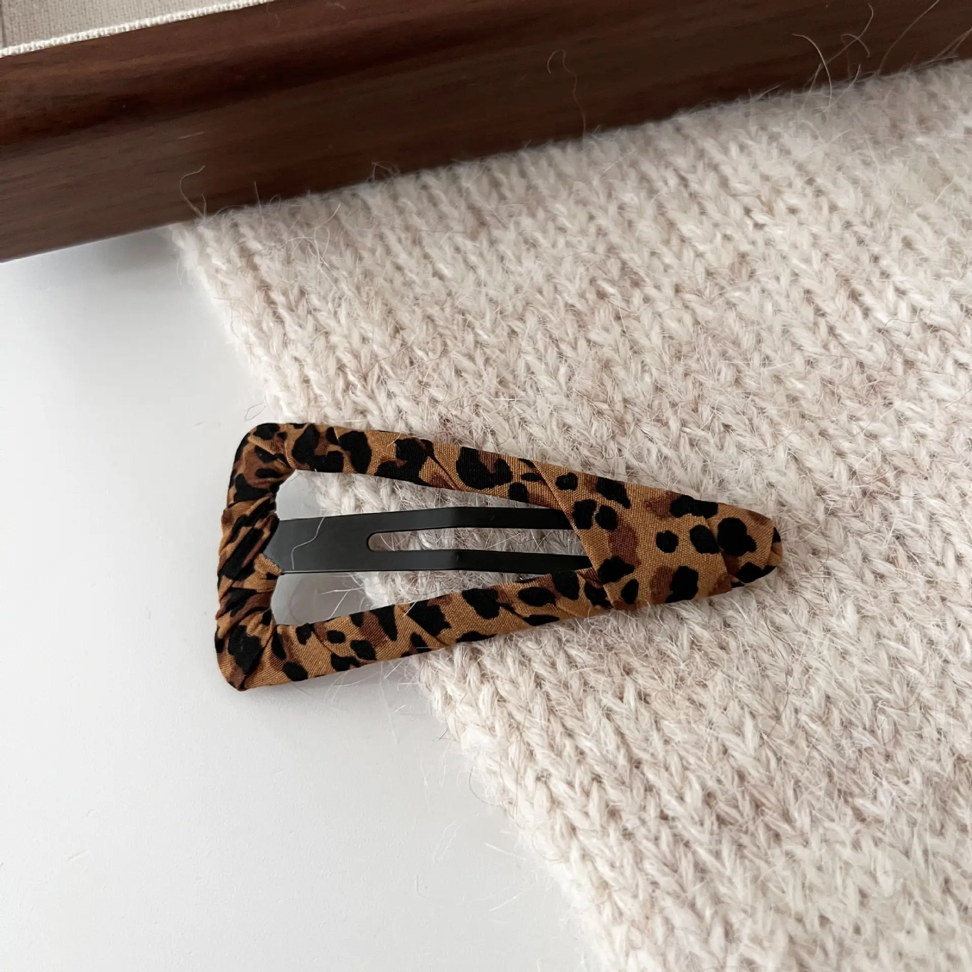 2# brown leopard print-triangle
