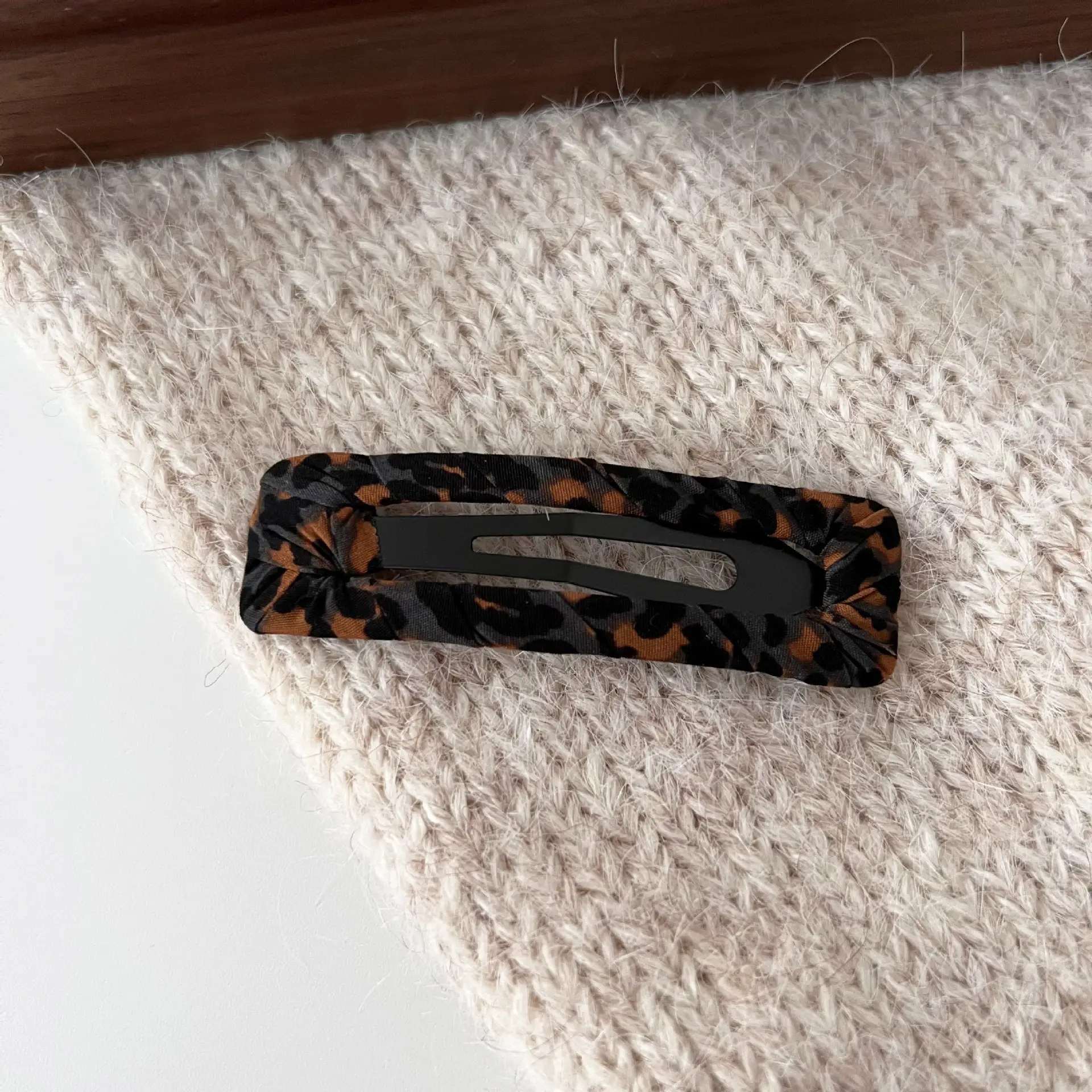 6# blue coffee leopard print-square