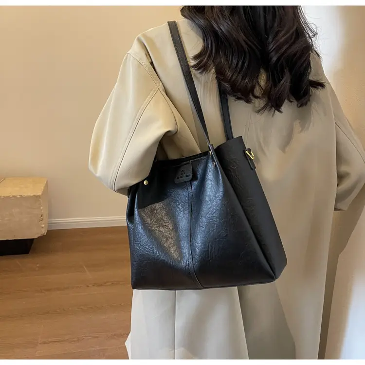 Meilade Women's Large Capacity Vintage Shoulder Bag Brown — feature 28