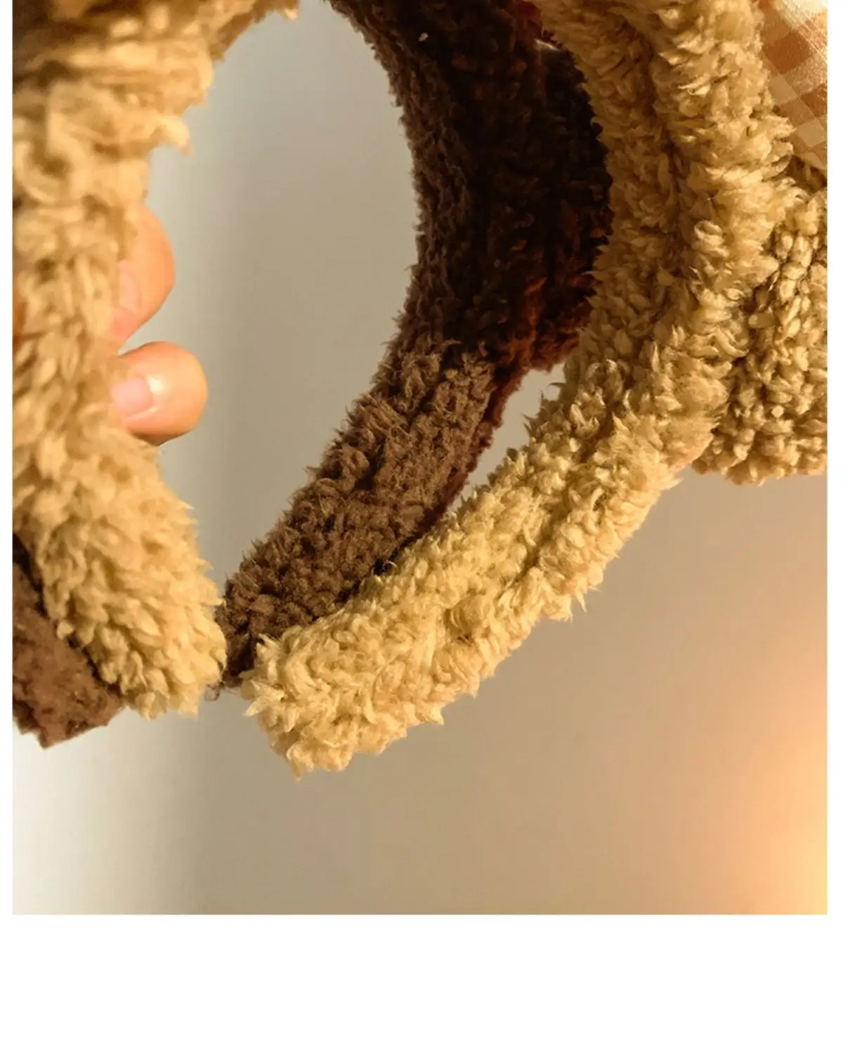 Brown Bear Hairband with Plush Bow for Girls — feature 10