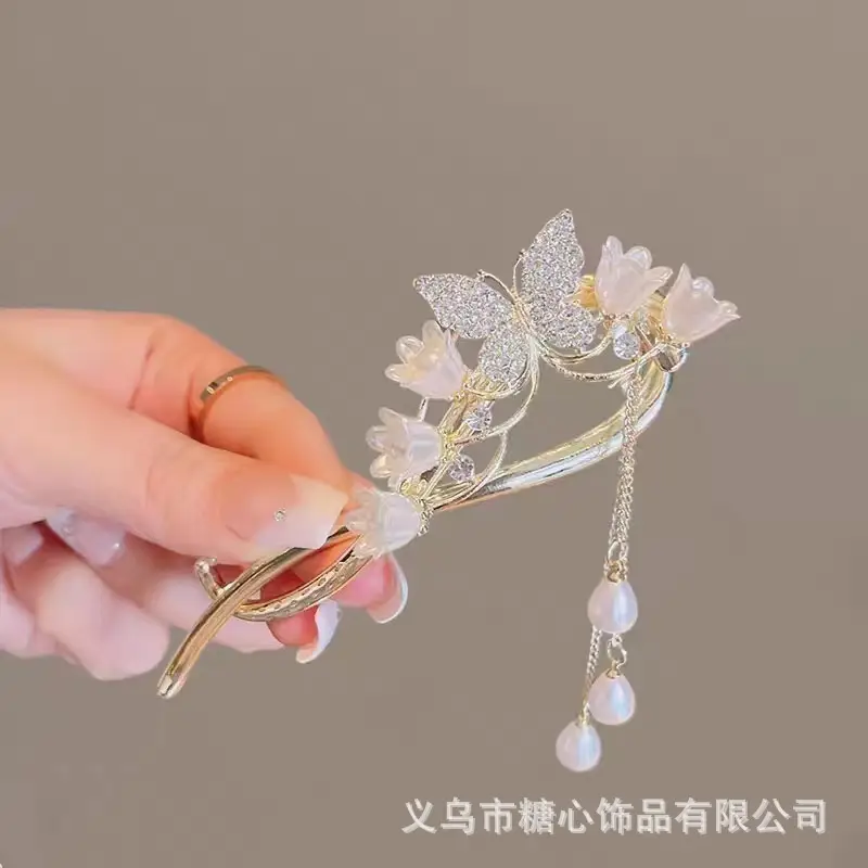 Orchid Twist Hairpin Clip for Women - Image 4