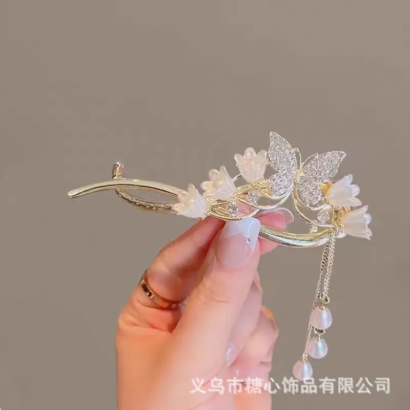 Orchid Twist Hairpin Clip for Women — feature 1